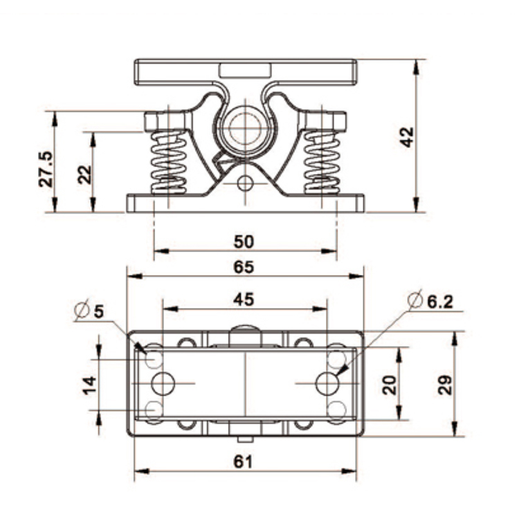 Inbyggd Heavy-Duty Plug Buckle-C9301-5
