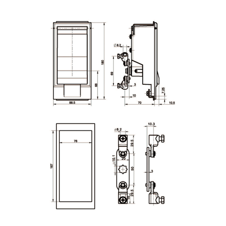 Hänglåstyp Box Change Lock-A7802